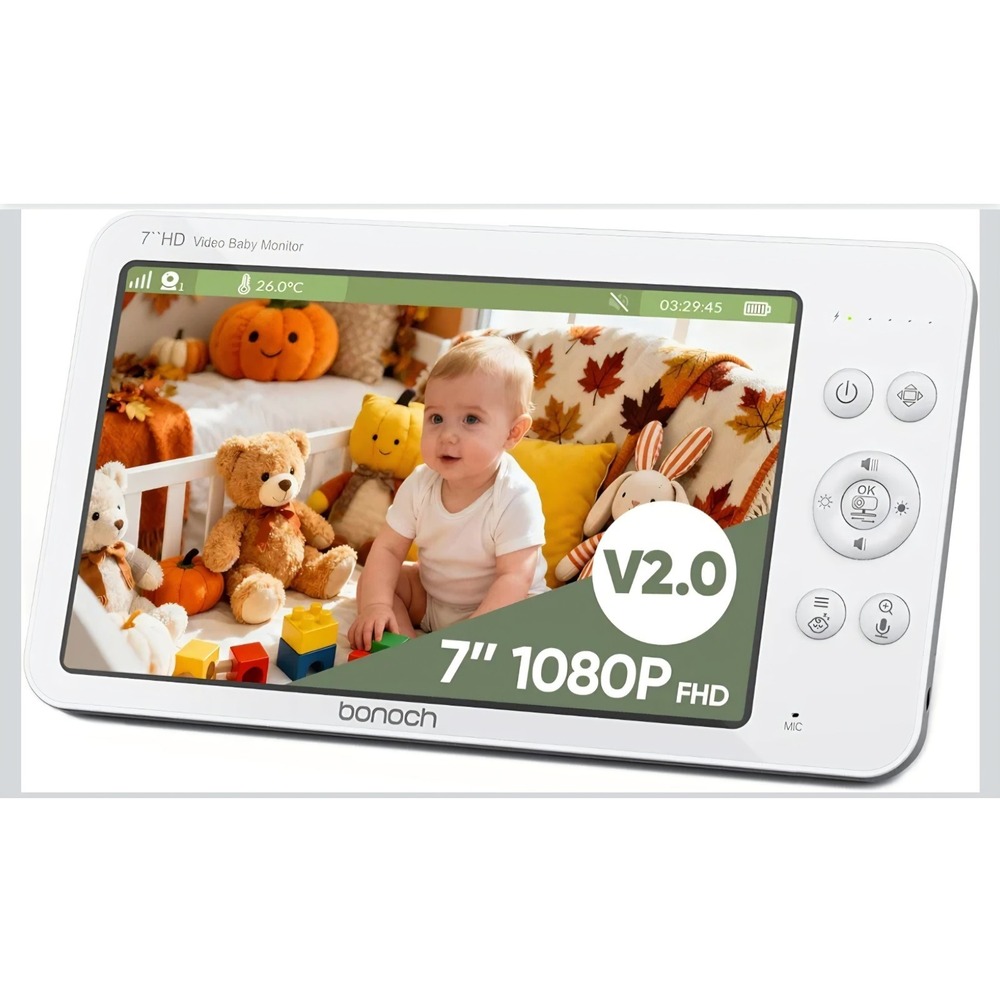 bonoch 7" 1080p HD Baby Monitor Parent Unit Replacement